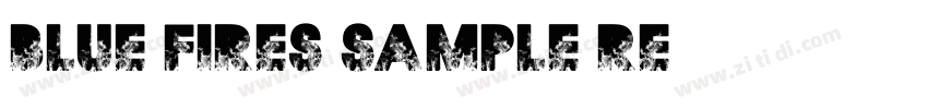 Blue Fires Sample Re字体转换